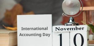 International Accounting Day of autumn month calendar November.